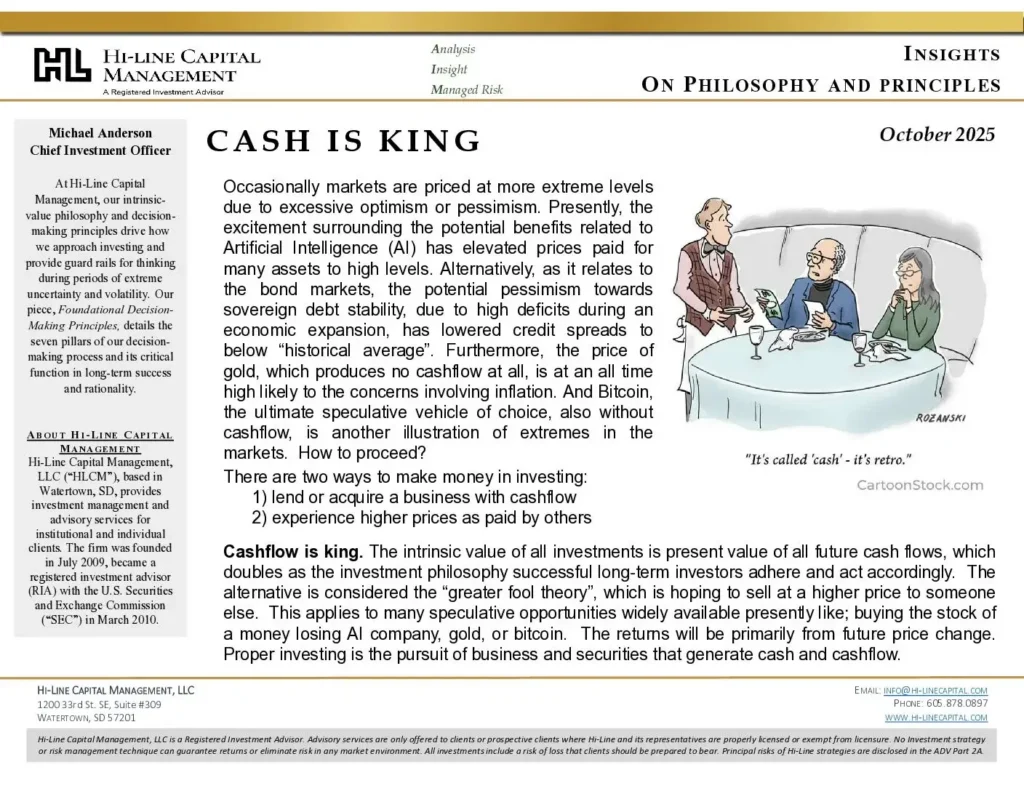 Cash-is-KING-pdf | | Hi-Line Capital Management