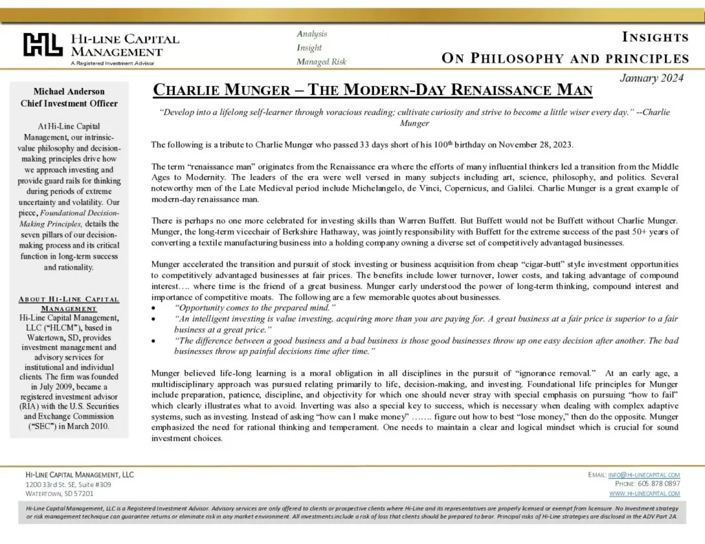 Charlie-Munger-The-Modern-Day-Renaissance-Man-pdf | | Hi-Line Capital Management
