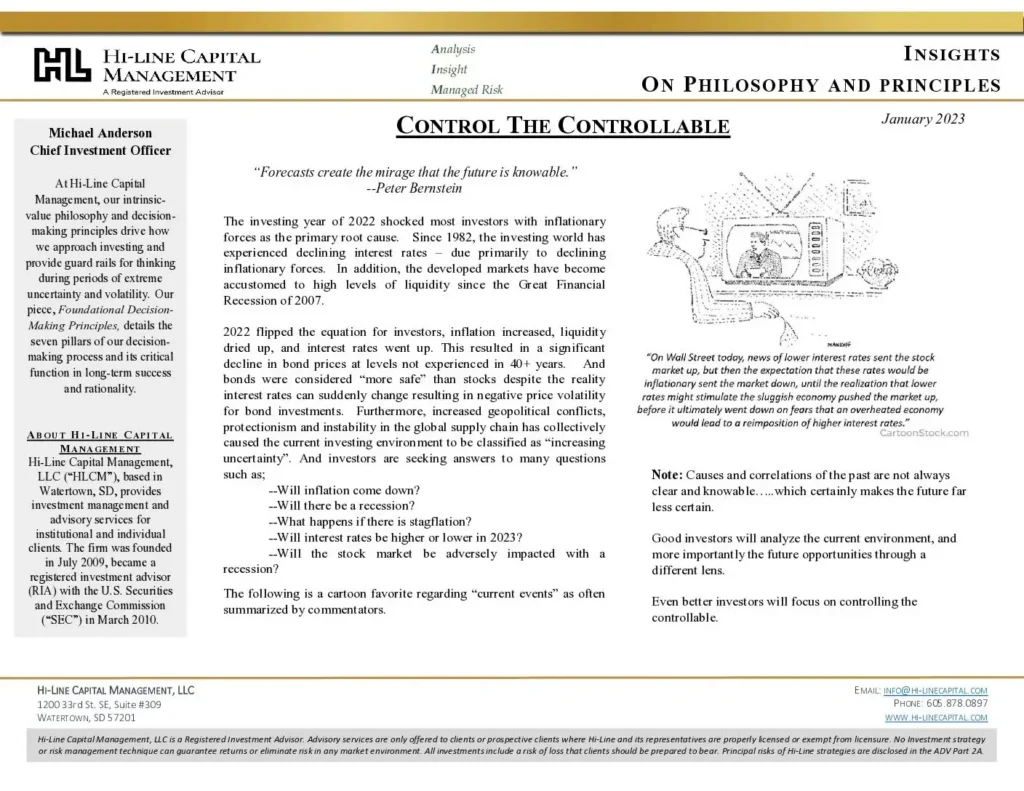 Control-the-Controllable-pdf | | Hi-Line Capital Management