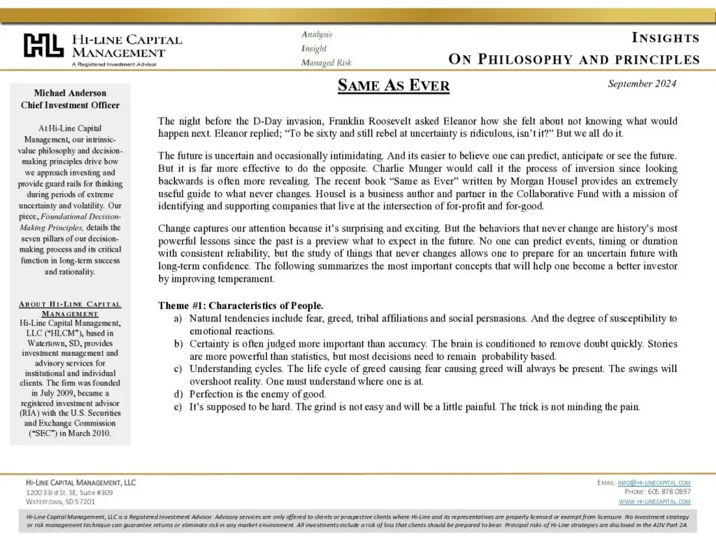 Same-as-Ever-pdf | | Hi-Line Capital Management