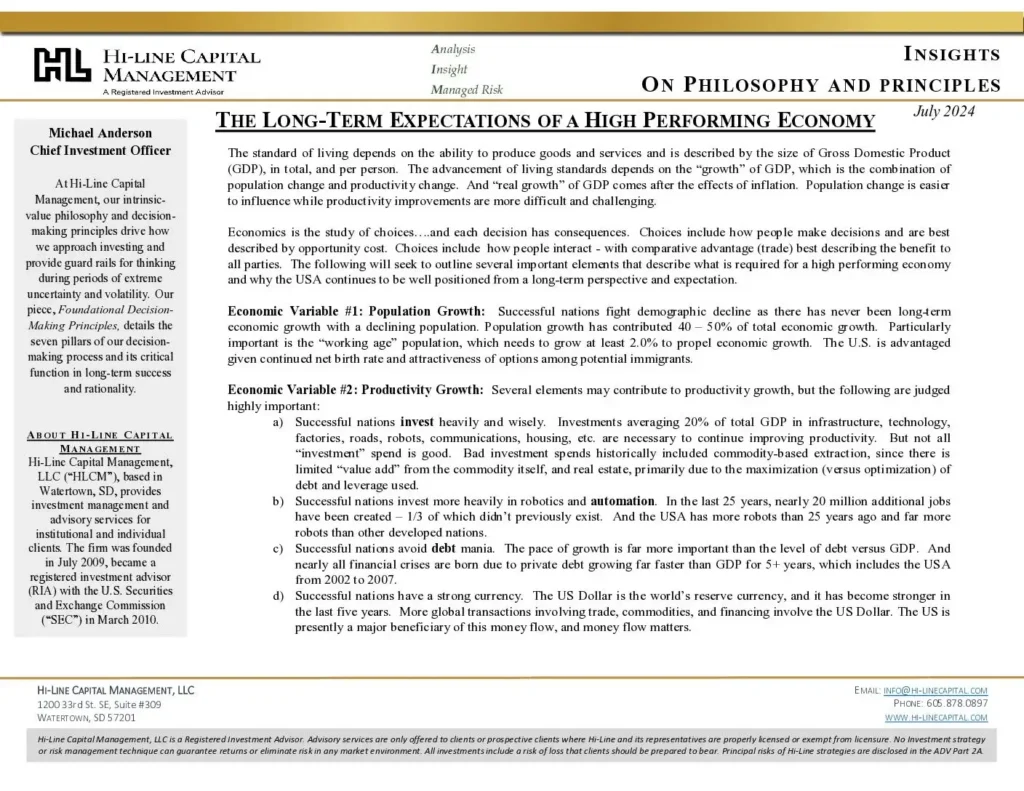 The-Long-Term-Expectations-of-a-High-Performing-Economy-pdf | | Hi-Line Capital Management