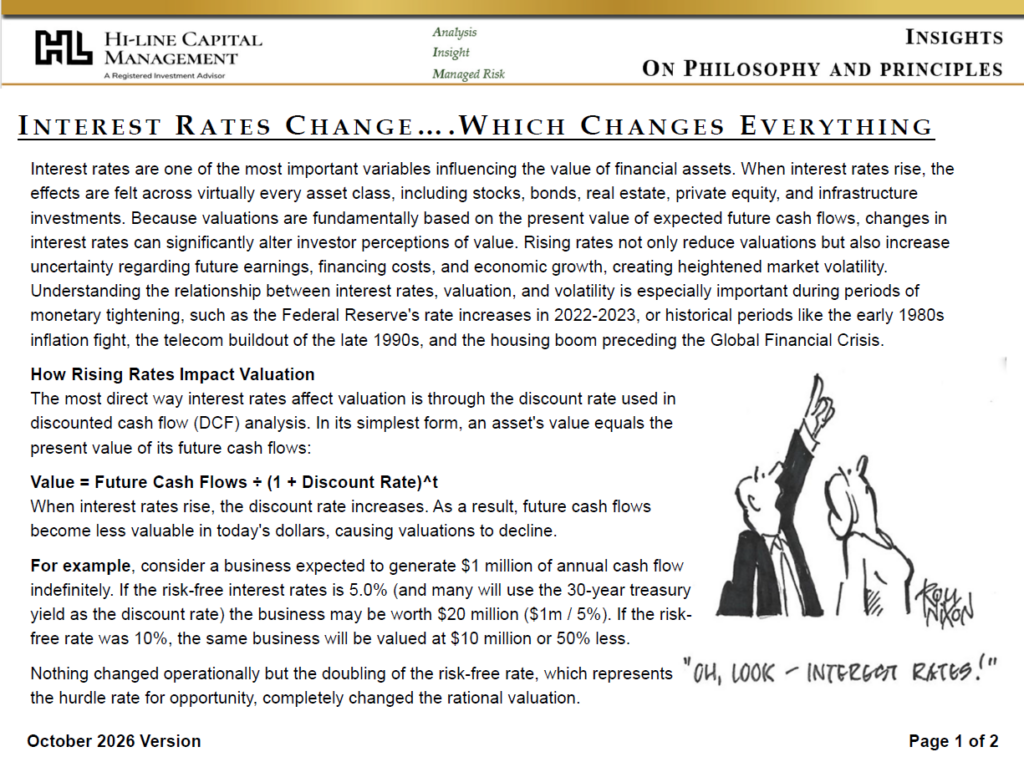 Hi Line Capital, investment management services, institutional asset management, hospital financial management, RIA inve